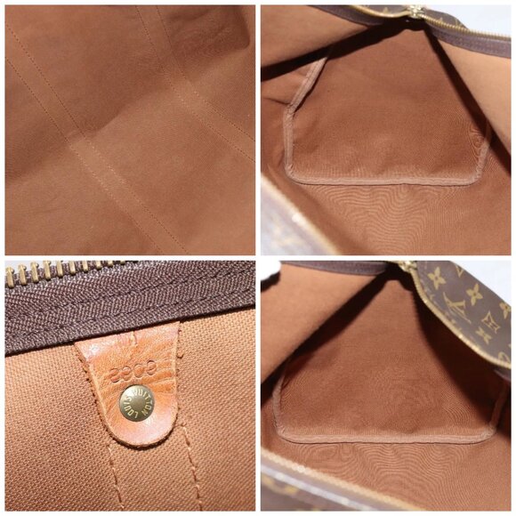 LOUIS VUITTON Monogram Keepall 55 Boston Bag M41424 LV Auth MY056 - Picture 15 of 16